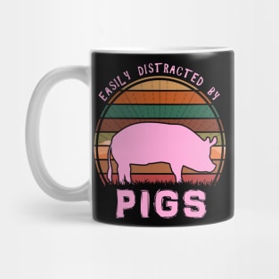 Easily Distracted By Pigs Mug